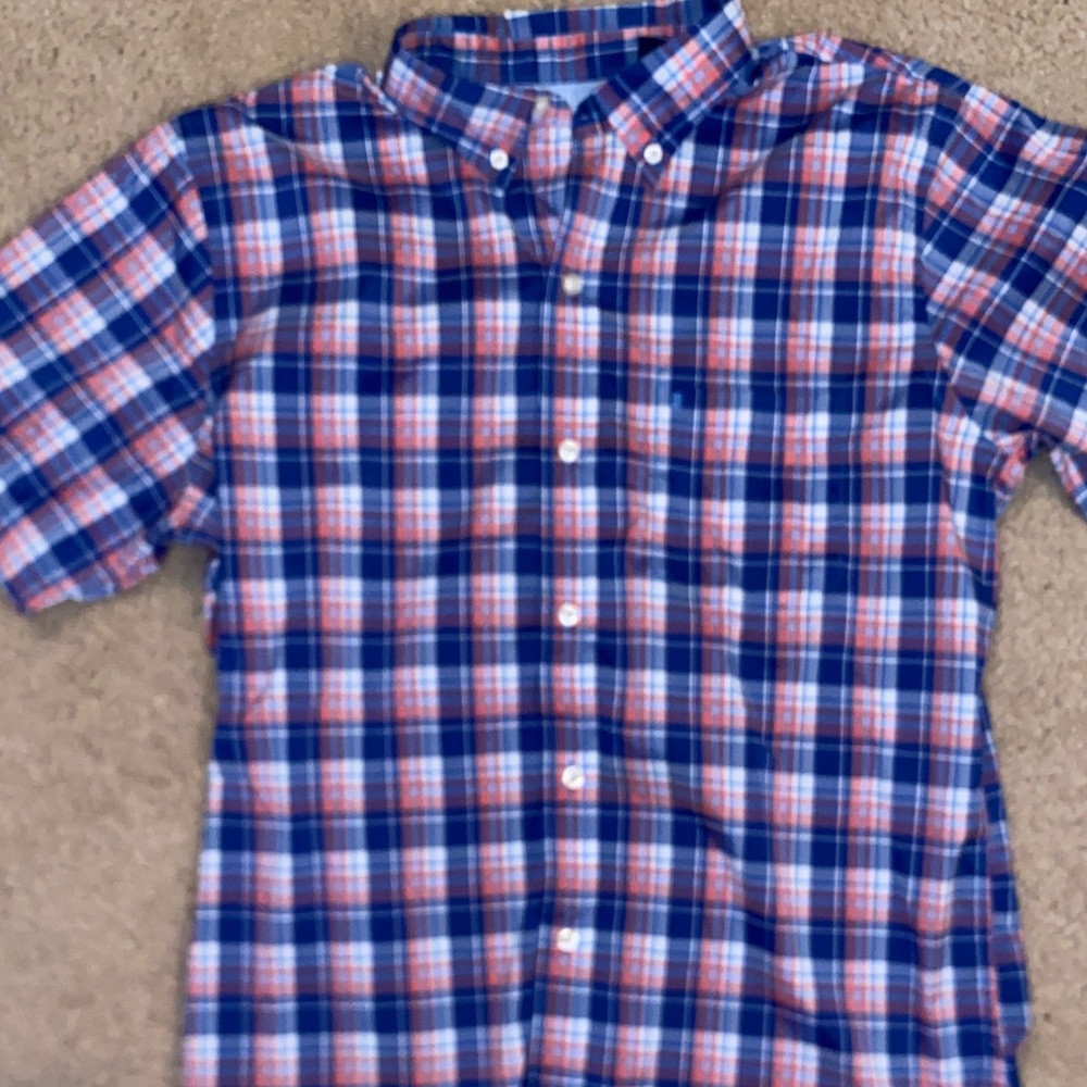 IZOD Mens Plaid Button-Down Shirt